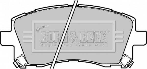 Borg & Beck BBP1680 - Гальмівні колодки, дискові гальма avtolavka.club