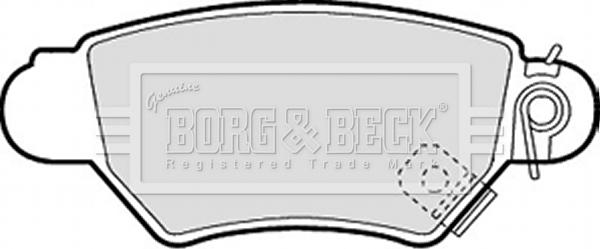 Borg & Beck BBP1688 - Гальмівні колодки, дискові гальма avtolavka.club
