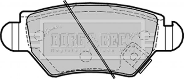 Borg & Beck BBP1687 - Гальмівні колодки, дискові гальма avtolavka.club