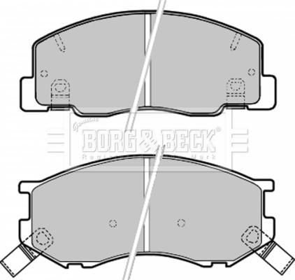 Borg & Beck BBP1630 - Гальмівні колодки, дискові гальма avtolavka.club