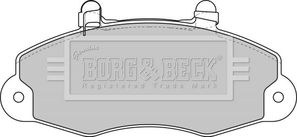 Borg & Beck BBP1624 - Гальмівні колодки, дискові гальма avtolavka.club
