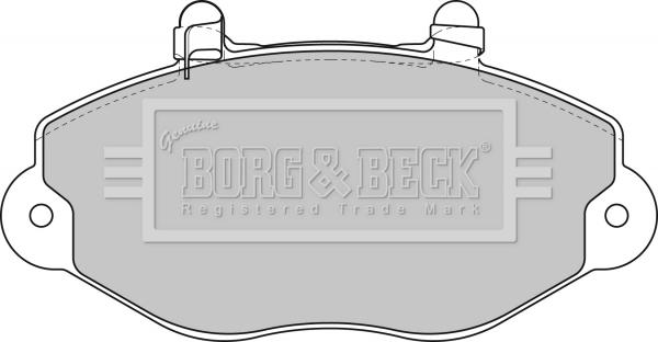 Borg & Beck BBP1625 - Гальмівні колодки, дискові гальма avtolavka.club