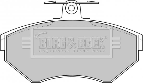 Borg & Beck BBP1620 - Гальмівні колодки, дискові гальма avtolavka.club