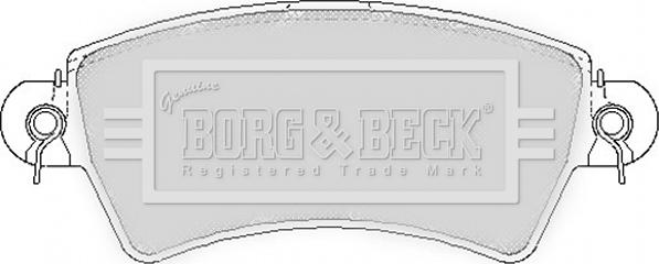 Borg & Beck BBP1621 - Гальмівні колодки, дискові гальма avtolavka.club