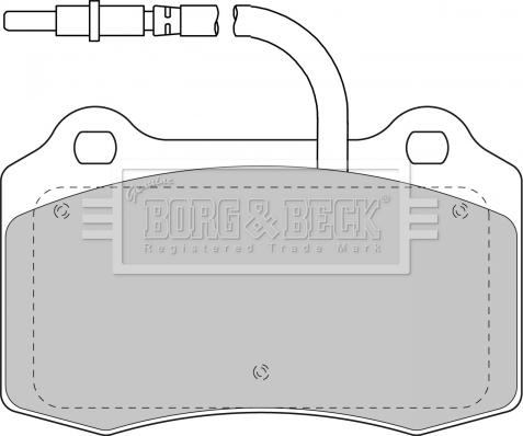 Borg & Beck BBP1674 - Гальмівні колодки, дискові гальма avtolavka.club