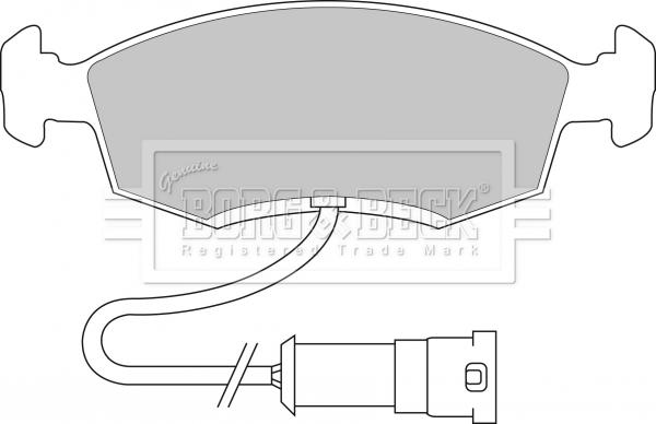 Borg & Beck BBP1096 - Гальмівні колодки, дискові гальма avtolavka.club