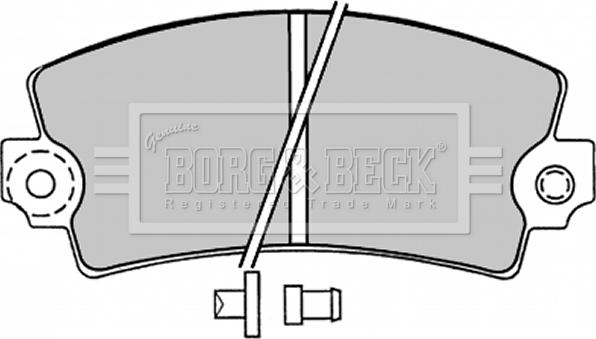Borg & Beck BBP1047 - Гальмівні колодки, дискові гальма avtolavka.club