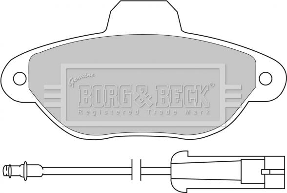 Borg & Beck BBP1059 - Гальмівні колодки, дискові гальма avtolavka.club