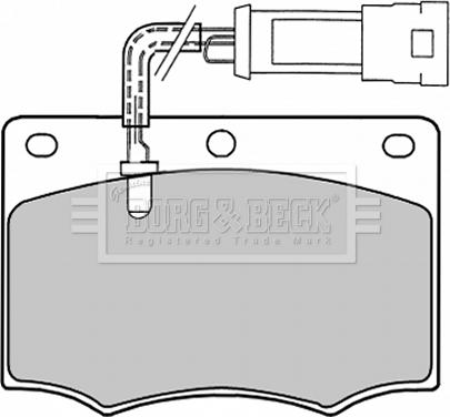 Borg & Beck BBP1058 - Гальмівні колодки, дискові гальма avtolavka.club