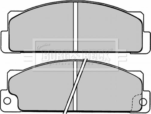 Borg & Beck BBP1004 - Гальмівні колодки, дискові гальма avtolavka.club