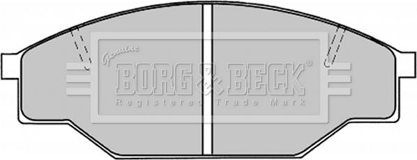 Borg & Beck BBP1019 - Гальмівні колодки, дискові гальма avtolavka.club