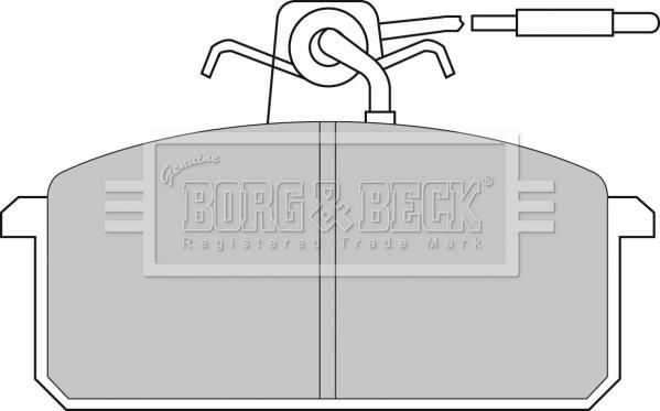 Borg & Beck BBP1015 - Гальмівні колодки, дискові гальма avtolavka.club