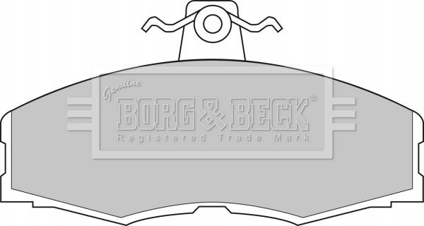Borg & Beck BBP1080 - Гальмівні колодки, дискові гальма avtolavka.club