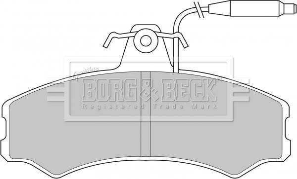 Borg & Beck BBP1082 - Гальмівні колодки, дискові гальма avtolavka.club
