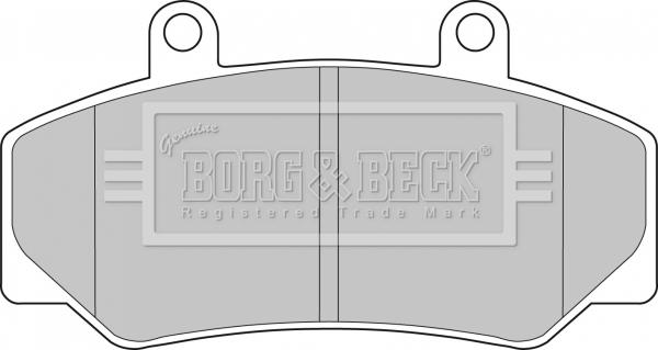 Borg & Beck BBP1087 - Гальмівні колодки, дискові гальма avtolavka.club