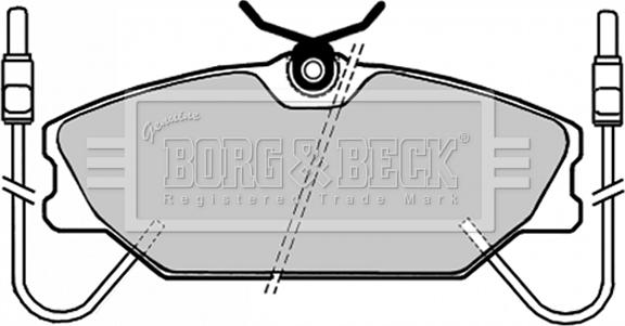 Borg & Beck BBP1035 - Гальмівні колодки, дискові гальма avtolavka.club