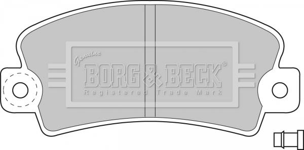 Borg & Beck BBP1036 - Гальмівні колодки, дискові гальма avtolavka.club