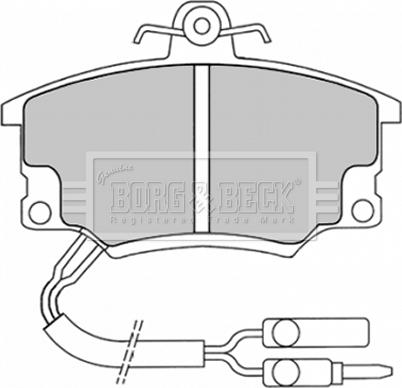 Borg & Beck BBP1037 - Гальмівні колодки, дискові гальма avtolavka.club