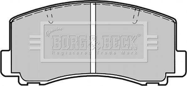 Borg & Beck BBP1198 - Гальмівні колодки, дискові гальма avtolavka.club