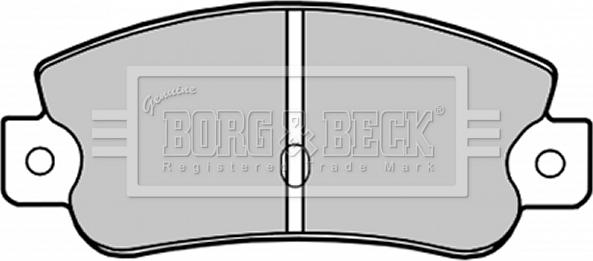 Borg & Beck BBP1193 - Гальмівні колодки, дискові гальма avtolavka.club