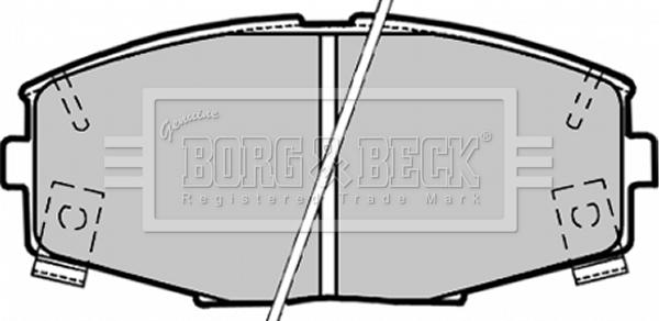 Borg & Beck BBP1164 - Гальмівні колодки, дискові гальма avtolavka.club