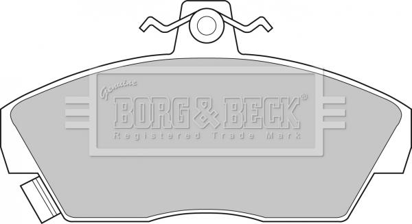 Borg & Beck BBP1109 - Гальмівні колодки, дискові гальма avtolavka.club
