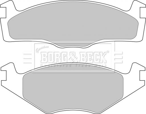 Borg & Beck BBP1101 - Гальмівні колодки, дискові гальма avtolavka.club