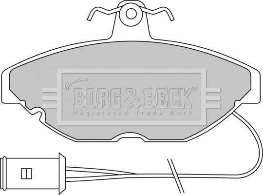 Borg & Beck BBP1115 - Гальмівні колодки, дискові гальма avtolavka.club