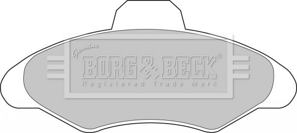 Borg & Beck BBP1116 - Гальмівні колодки, дискові гальма avtolavka.club