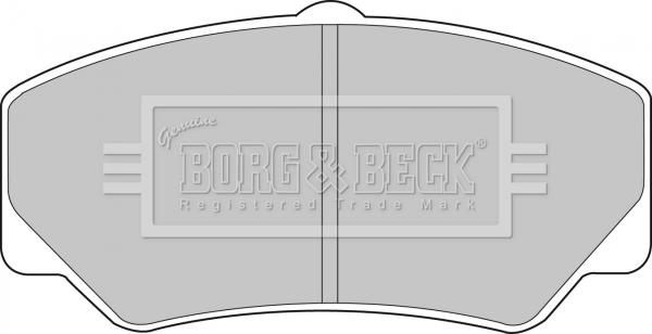 Borg & Beck BBP1110 - Гальмівні колодки, дискові гальма avtolavka.club