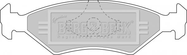 Borg & Beck BBP1118 - Гальмівні колодки, дискові гальма avtolavka.club