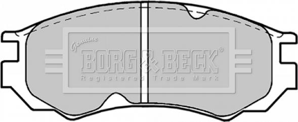 Borg & Beck BBP1189 - Гальмівні колодки, дискові гальма avtolavka.club