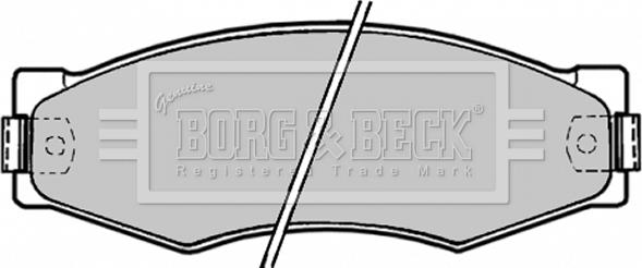 Borg & Beck BBP1180 - Гальмівні колодки, дискові гальма avtolavka.club