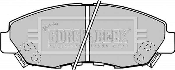 Borg & Beck BBP1187 - Гальмівні колодки, дискові гальма avtolavka.club