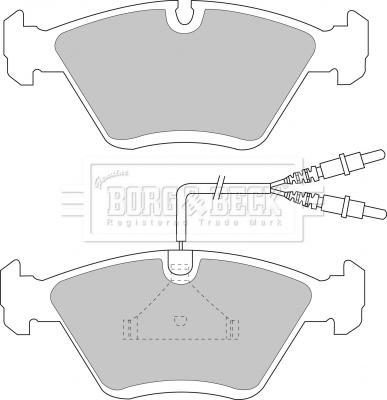 Borg & Beck BBP1135 - Гальмівні колодки, дискові гальма avtolavka.club