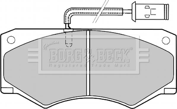 Borg & Beck BBP1138 - Гальмівні колодки, дискові гальма avtolavka.club