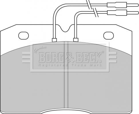 Borg & Beck BBP1133 - Гальмівні колодки, дискові гальма avtolavka.club