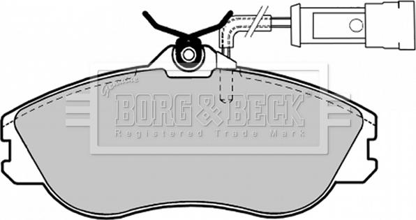 Borg & Beck BBP1124 - Гальмівні колодки, дискові гальма avtolavka.club