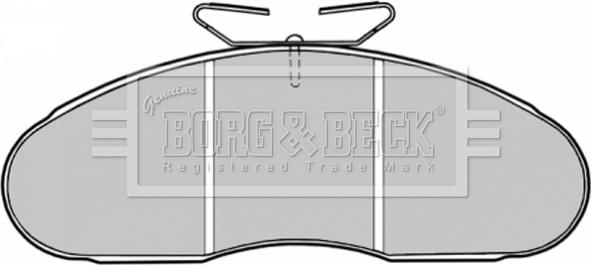 Borg & Beck BBP1126 - Гальмівні колодки, дискові гальма avtolavka.club