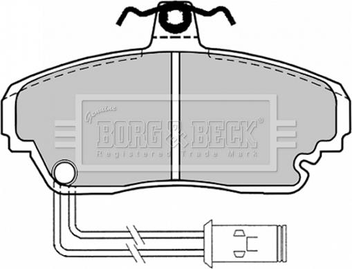 Borg & Beck BBP1128 - Гальмівні колодки, дискові гальма avtolavka.club