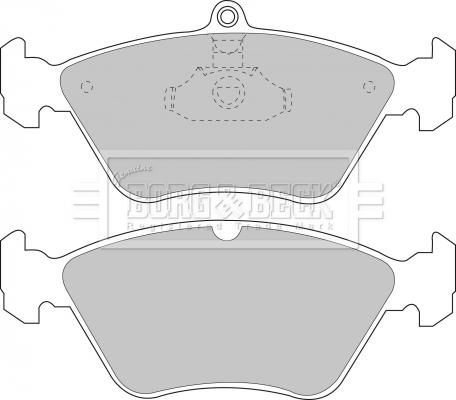 Borg & Beck BBP1174 - Гальмівні колодки, дискові гальма avtolavka.club