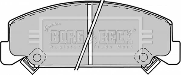 Borg & Beck BBP1176 - Гальмівні колодки, дискові гальма avtolavka.club