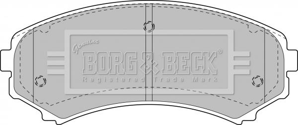 Borg & Beck BBP1891 - Гальмівні колодки, дискові гальма avtolavka.club