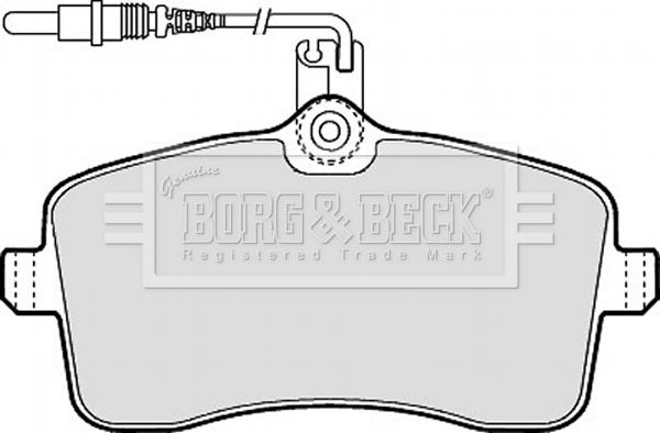 Borg & Beck BBP1897 - Гальмівні колодки, дискові гальма avtolavka.club