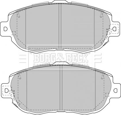 Borg & Beck BBP1848 - Гальмівні колодки, дискові гальма avtolavka.club