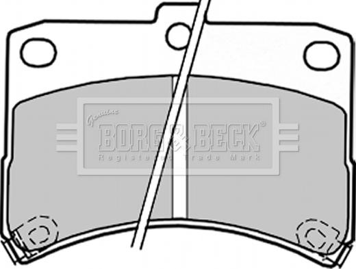 Borg & Beck BBP1847 - Гальмівні колодки, дискові гальма avtolavka.club