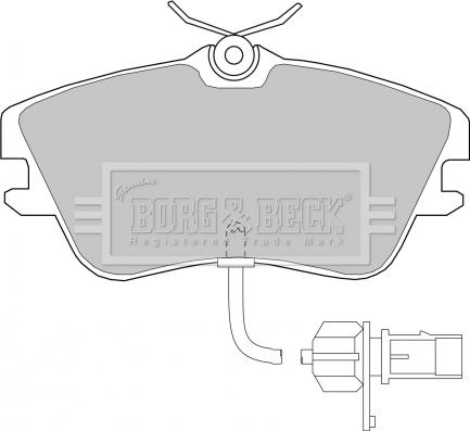 Borg & Beck BBP1856 - Гальмівні колодки, дискові гальма avtolavka.club