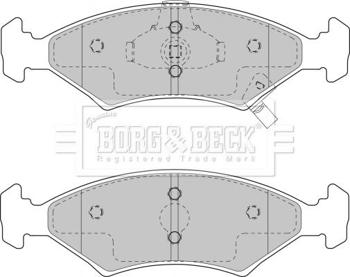 Borg & Beck BBP1865 - Гальмівні колодки, дискові гальма avtolavka.club