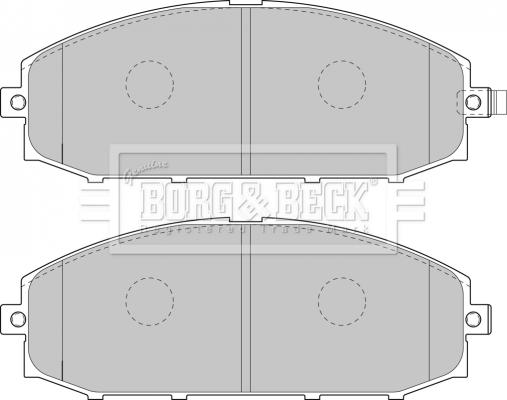 Borg & Beck BBP1866 - Гальмівні колодки, дискові гальма avtolavka.club