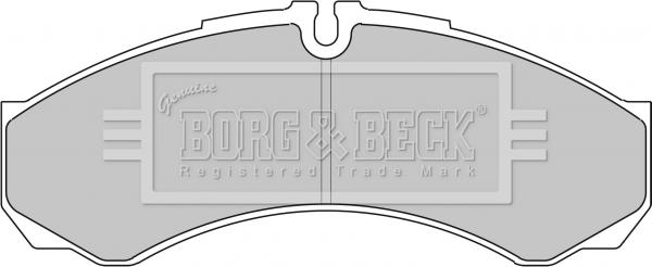 Borg & Beck BBP1862 - Гальмівні колодки, дискові гальма avtolavka.club